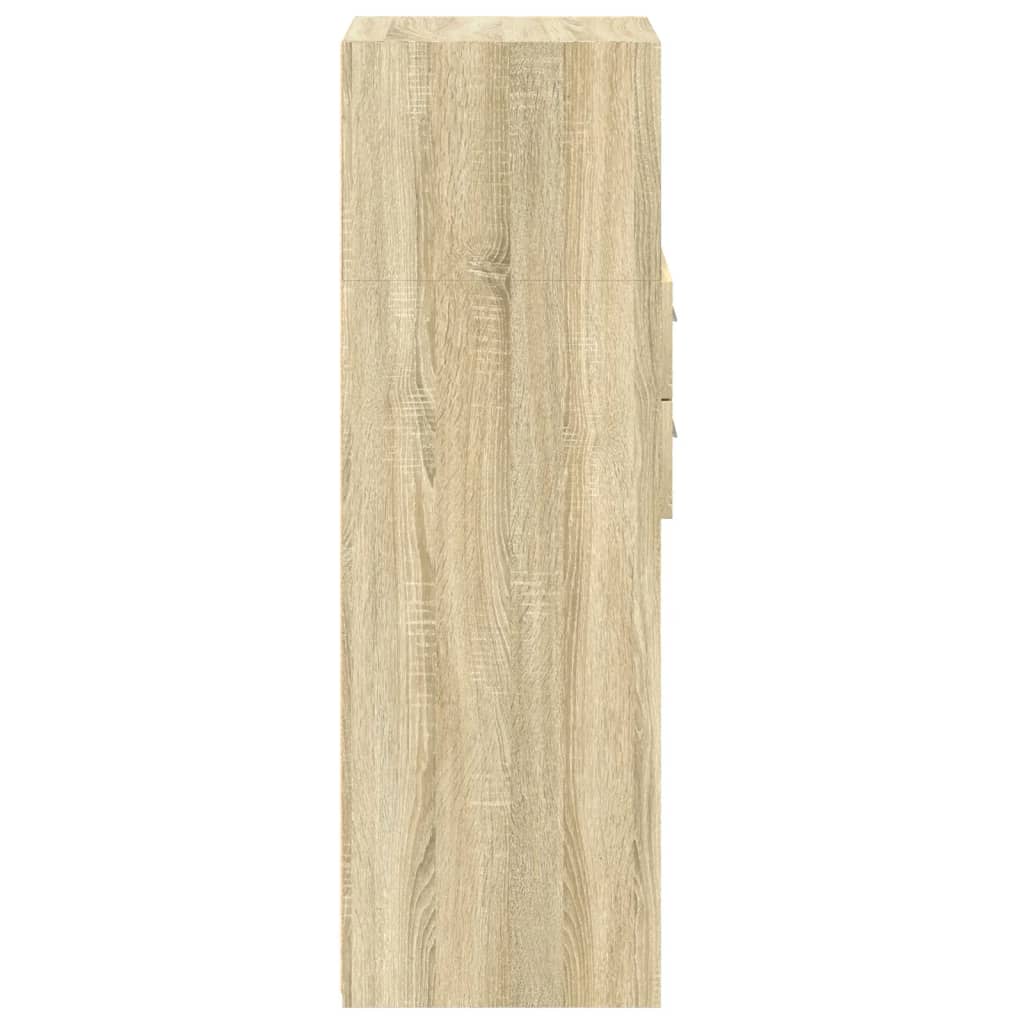 Image Buffet haut chêne sonoma 40x42,5x124 cm bois d'ingénierie | Xios Store SNC vidaXL Xios Store SNC