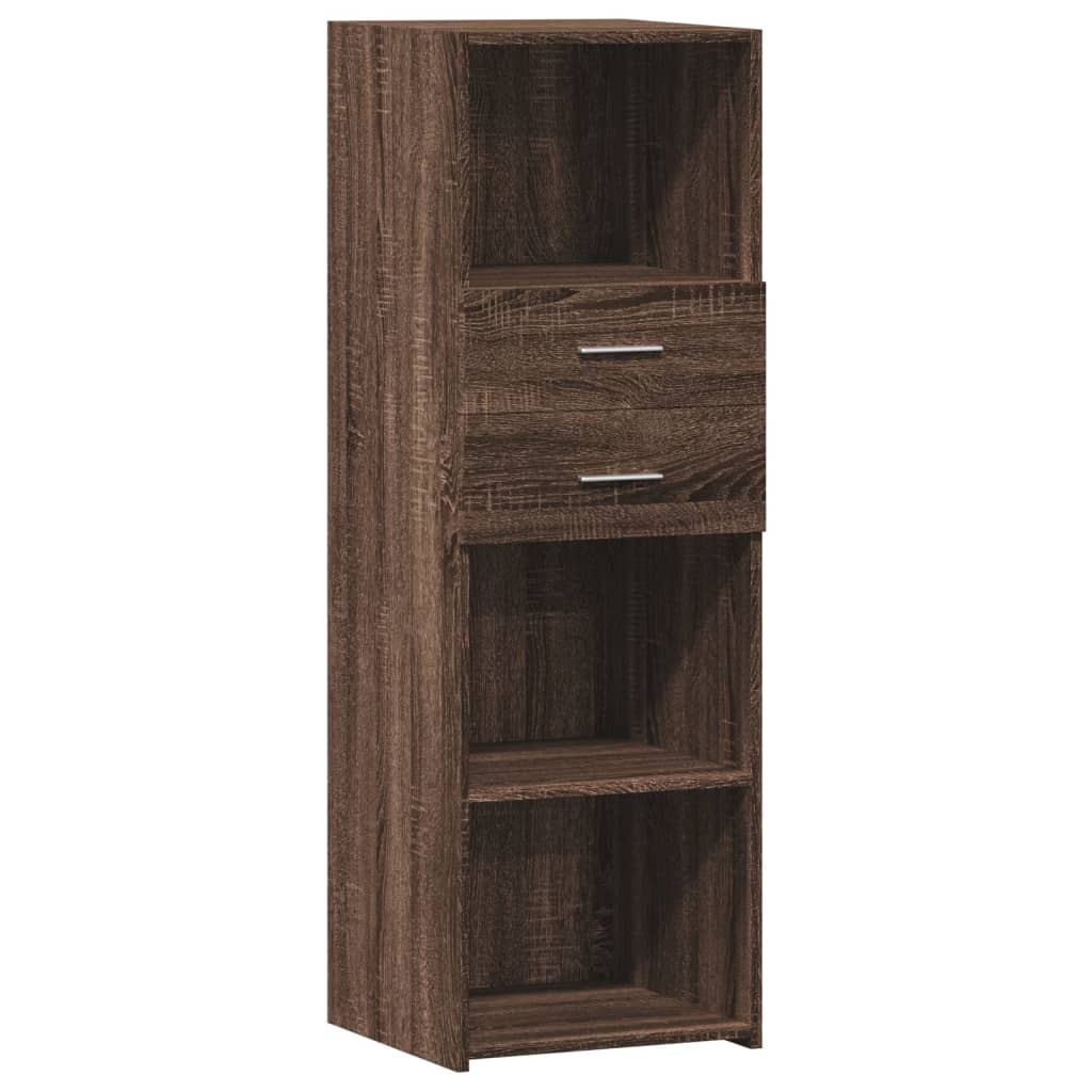 Image Buffet haut chêne marron 40x42,5x124 cm bois d'ingénierie | Xios Store SNC vidaXL Xios Store SNC