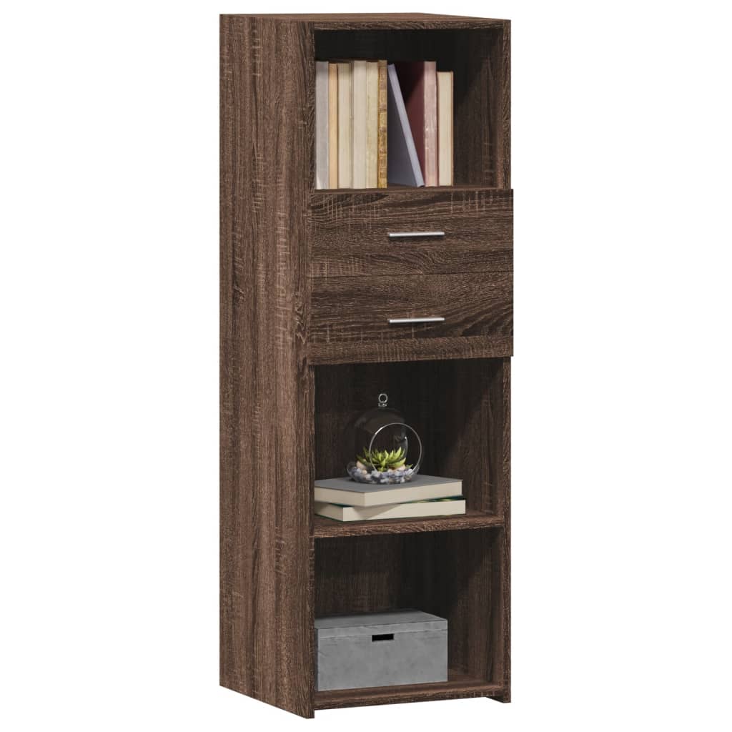 Image Buffet haut chêne marron 40x42,5x124 cm bois d'ingénierie | Xios Store SNC vidaXL Xios Store SNC