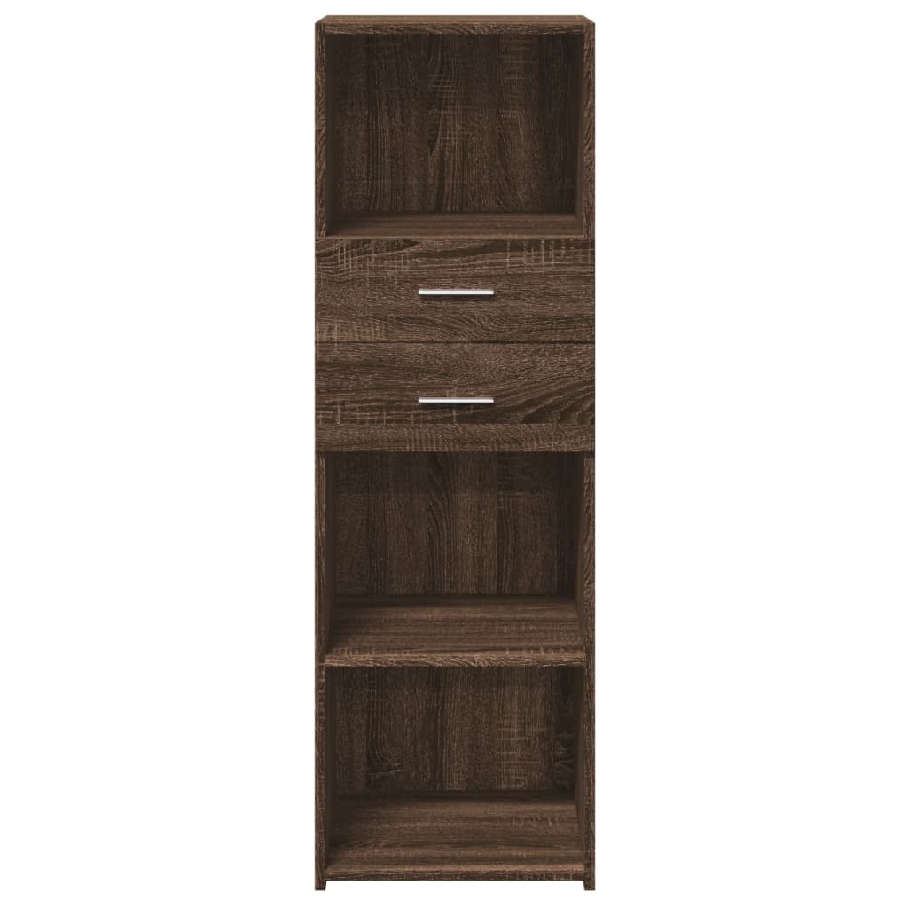 Image Buffet haut chêne marron 40x42,5x124 cm bois d'ingénierie | Xios Store SNC vidaXL Xios Store SNC