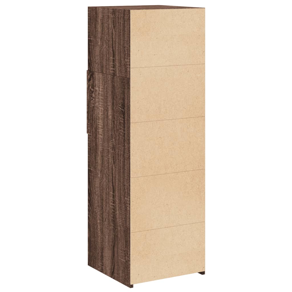 Image Buffet haut chêne marron 40x42,5x124 cm bois d'ingénierie | Xios Store SNC vidaXL Xios Store SNC