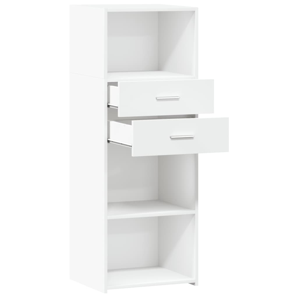 Image Buffet haut blanc 45x42,5x124 cm bois d'ingénierie | Xios Store SNC vidaXL Xios Store SNC