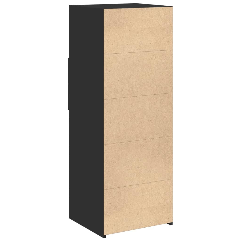 Image Buffet haut noir 45x42,5x124 cm bois d'ingénierie | Xios Store SNC vidaXL Xios Store SNC