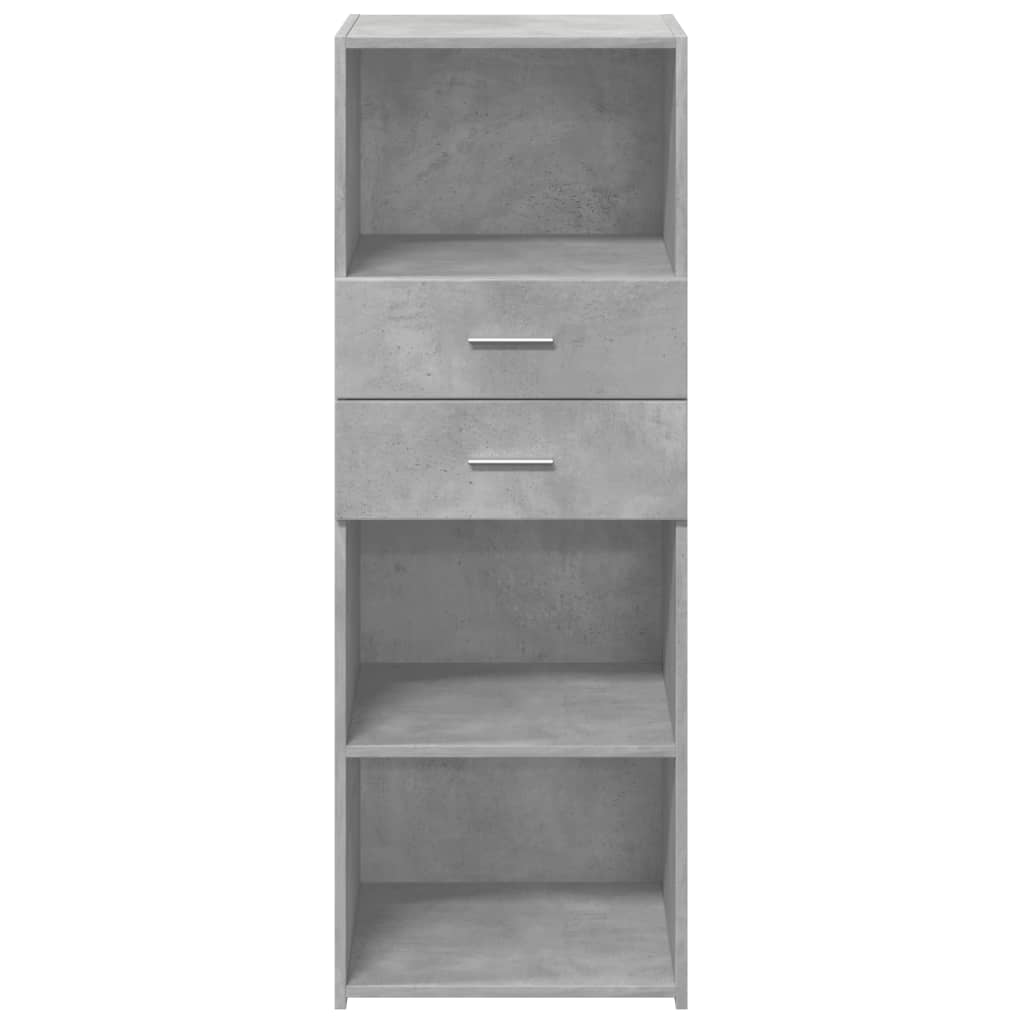 Image Buffet haut gris béton 45x42,5x124 cm bois d'ingénierie | Xios Store SNC vidaXL Xios Store SNC