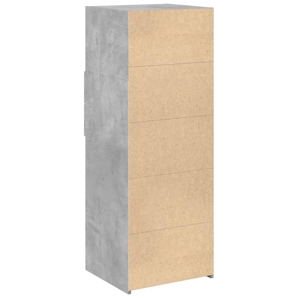 Image Buffet haut gris béton 45x42,5x124 cm bois d'ingénierie | Xios Store SNC vidaXL Xios Store SNC