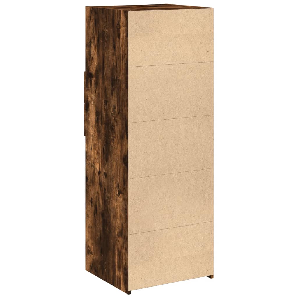 Image Buffet haut chêne fumé 45x42,5x124 cm bois d'ingénierie | Xios Store SNC vidaXL Xios Store SNC