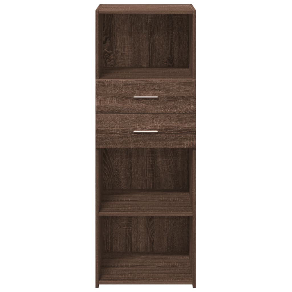 Image Buffet haut chêne marron 45x42,5x124 cm bois d'ingénierie | Xios Store SNC vidaXL Xios Store SNC