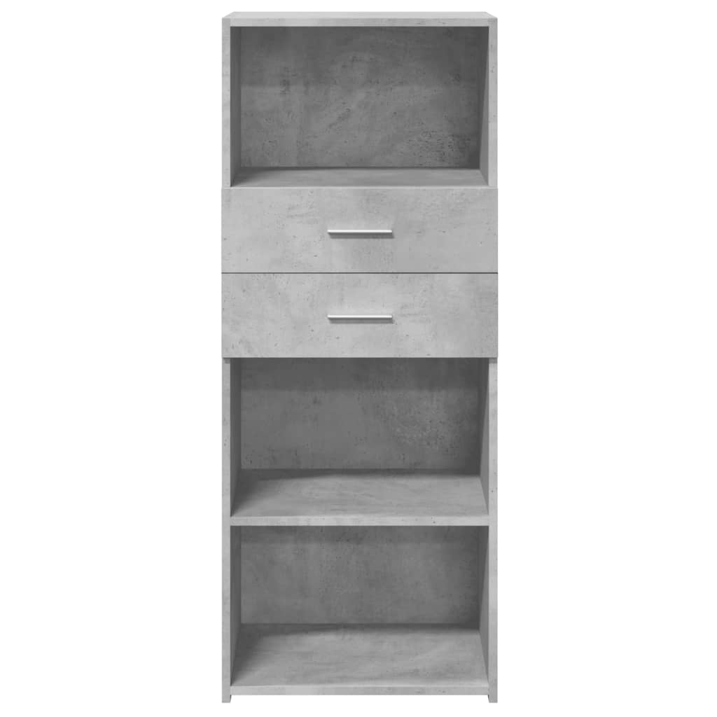 Image Buffet haut gris béton 50x42,5x124 cm bois d'ingénierie | Xios Store SNC vidaXL Xios Store SNC