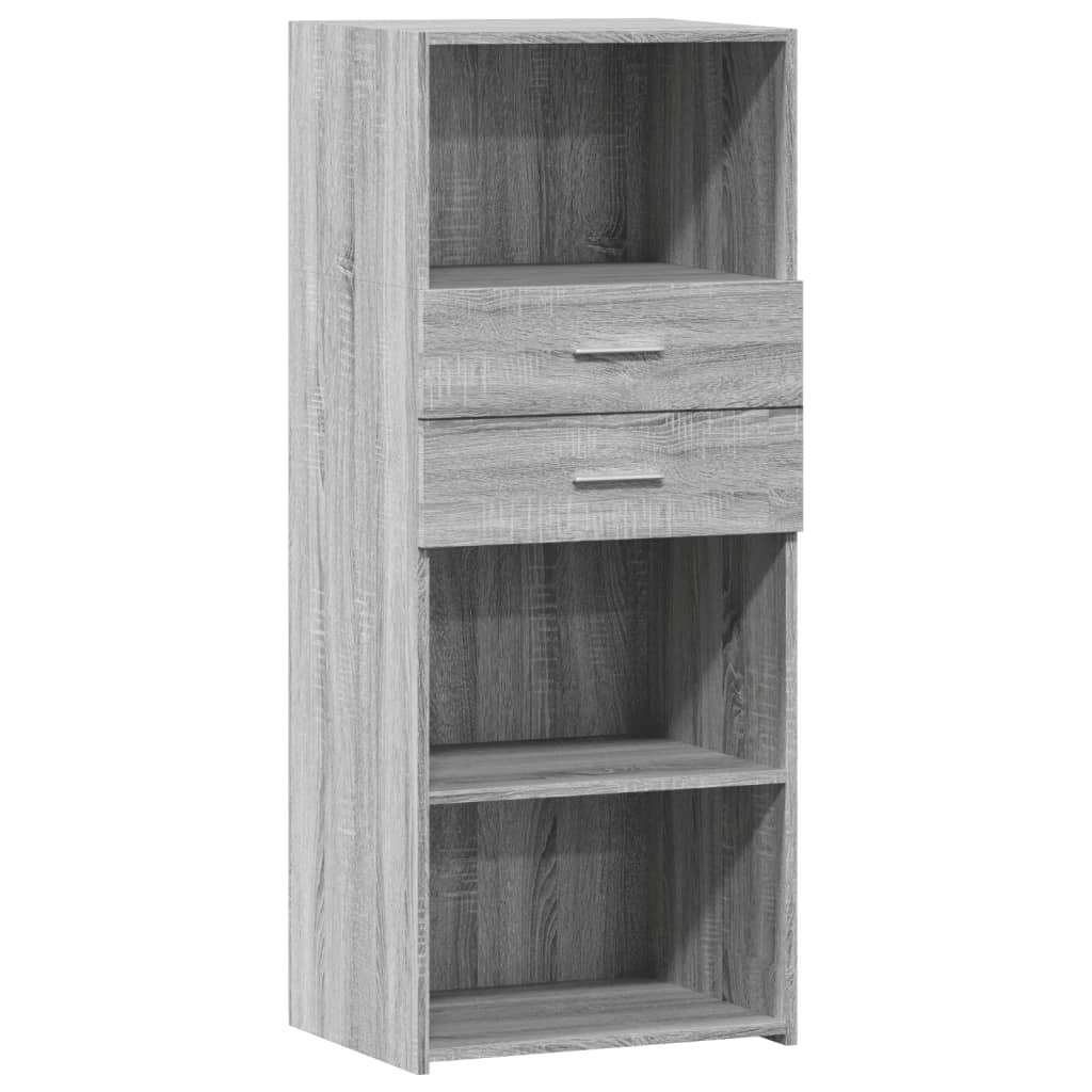 Image Buffet haut sonoma gris 50x42,5x124 cm bois d'ingénierie | Xios Store SNC vidaXL Xios Store SNC