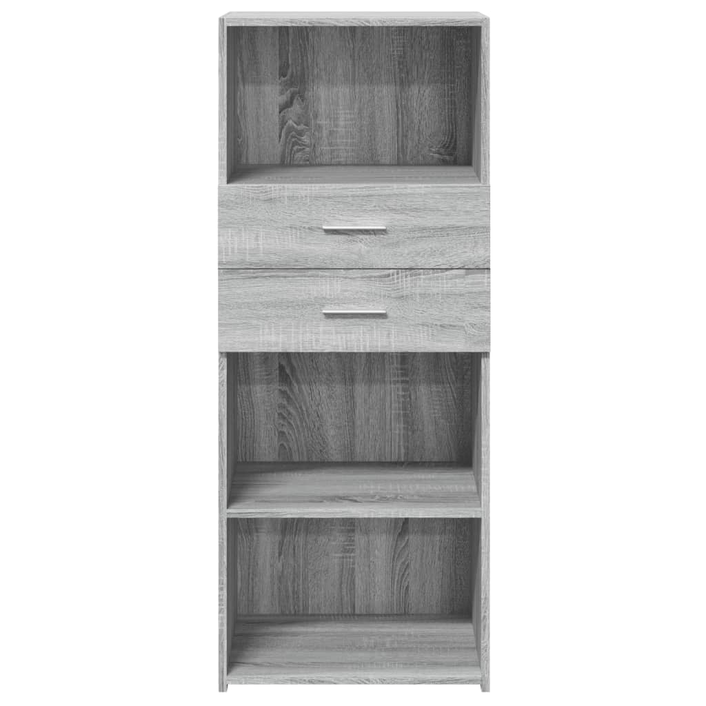 Image Buffet haut sonoma gris 50x42,5x124 cm bois d'ingénierie | Xios Store SNC vidaXL Xios Store SNC