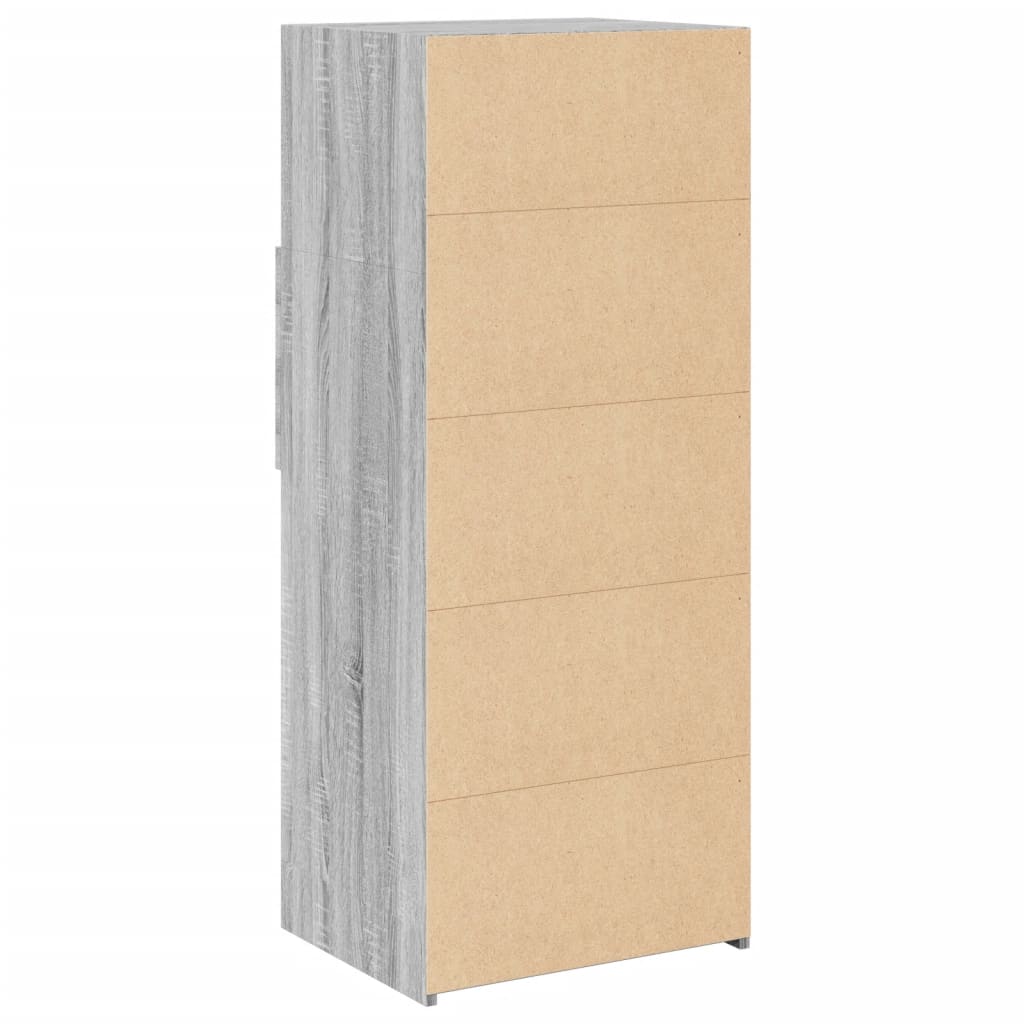 Image Buffet haut sonoma gris 50x42,5x124 cm bois d'ingénierie | Xios Store SNC vidaXL Xios Store SNC