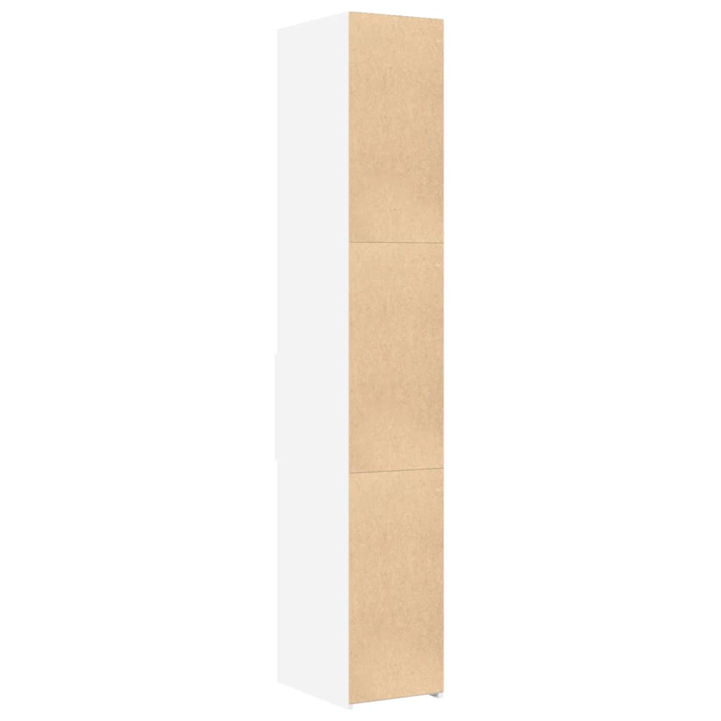 Image Buffet haut blanc 30x42,5x185 cm bois d'ingénierie | Xios Store SNC vidaXL Xios Store SNC