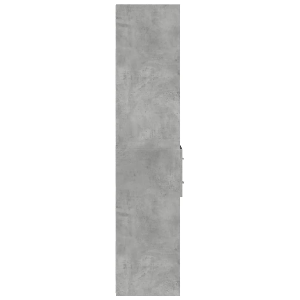 Image Buffet haut gris béton 30x42,5x185 cm bois d'ingénierie | Xios Store SNC vidaXL Xios Store SNC