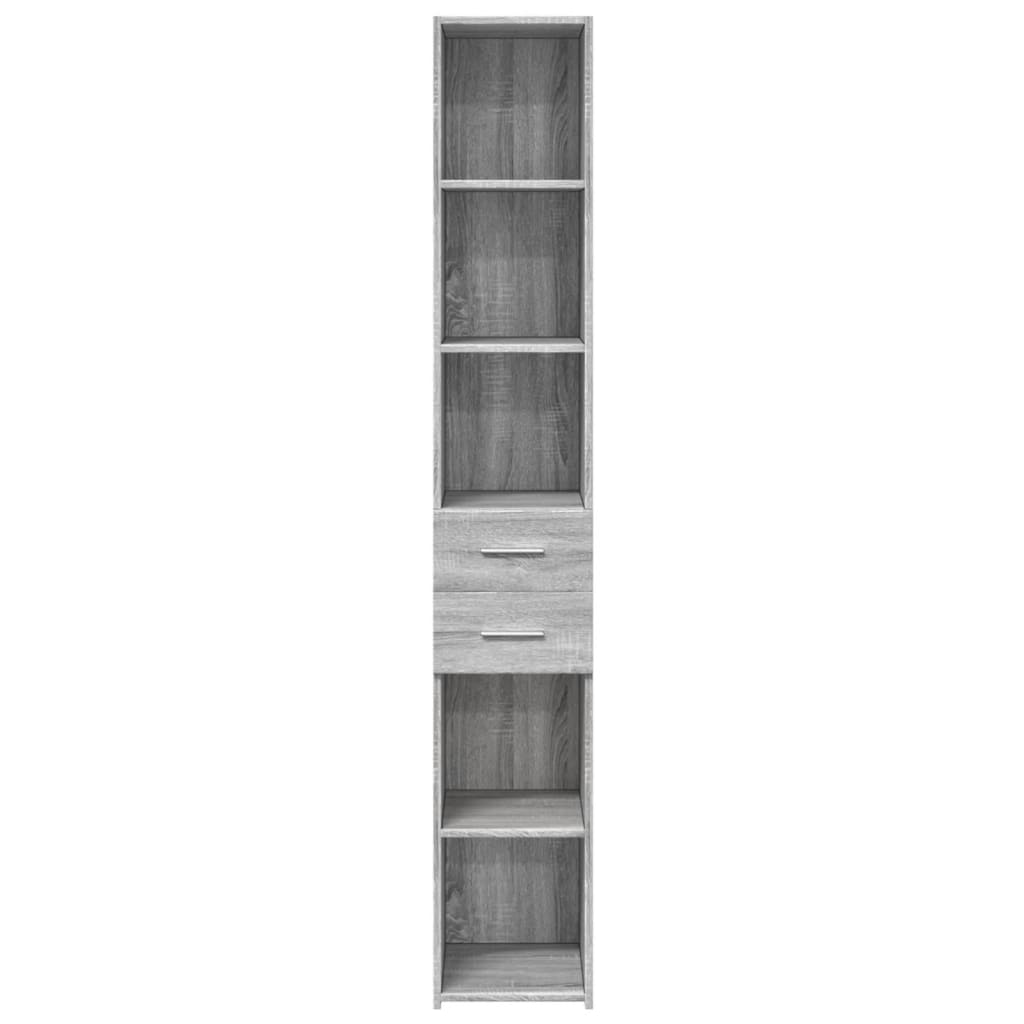 Image Buffet haut sonoma gris 30x42,5x185 cm bois d'ingénierie | Xios Store SNC vidaXL Xios Store SNC