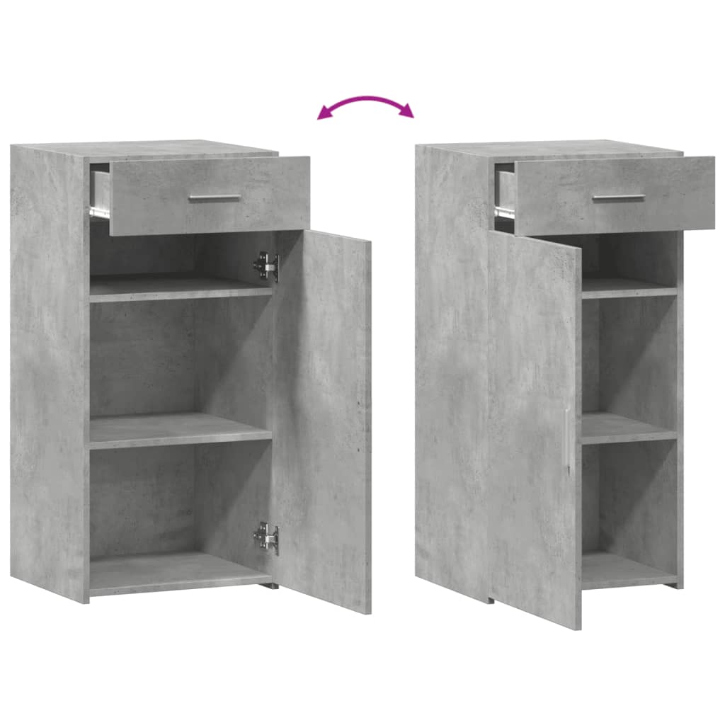 Image Buffet gris béton 45x42,5x93 cm bois d'ingénierie | Xios Store SNC vidaXL Xios Store SNC