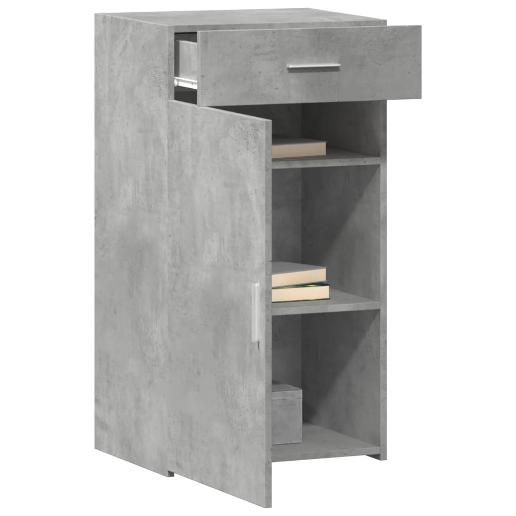 Image Buffet gris béton 50x42,5x93 cm bois d'ingénierie | Xios Store SNC vidaXL Xios Store SNC