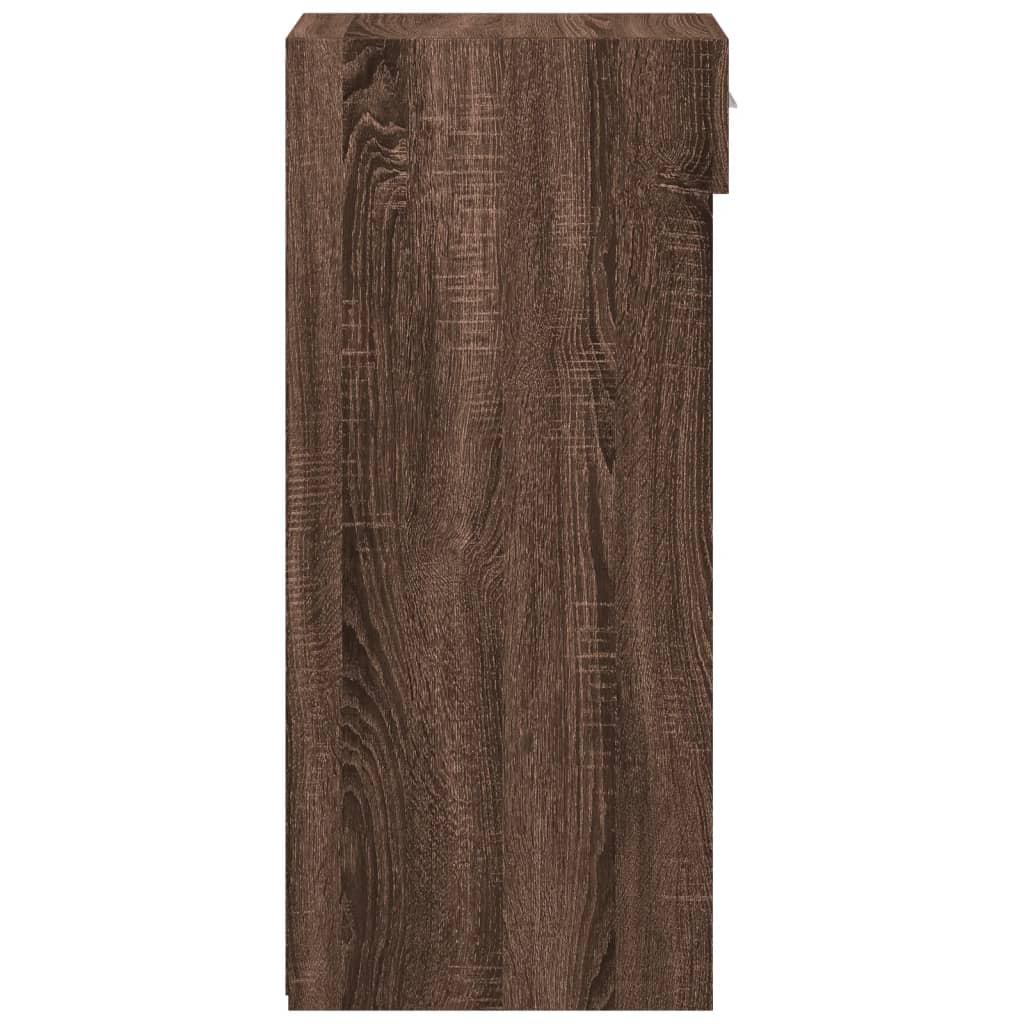 Image Buffet chêne marron 30x42,5x93 cm bois d'ingénierie | Xios Store SNC vidaXL Xios Store SNC