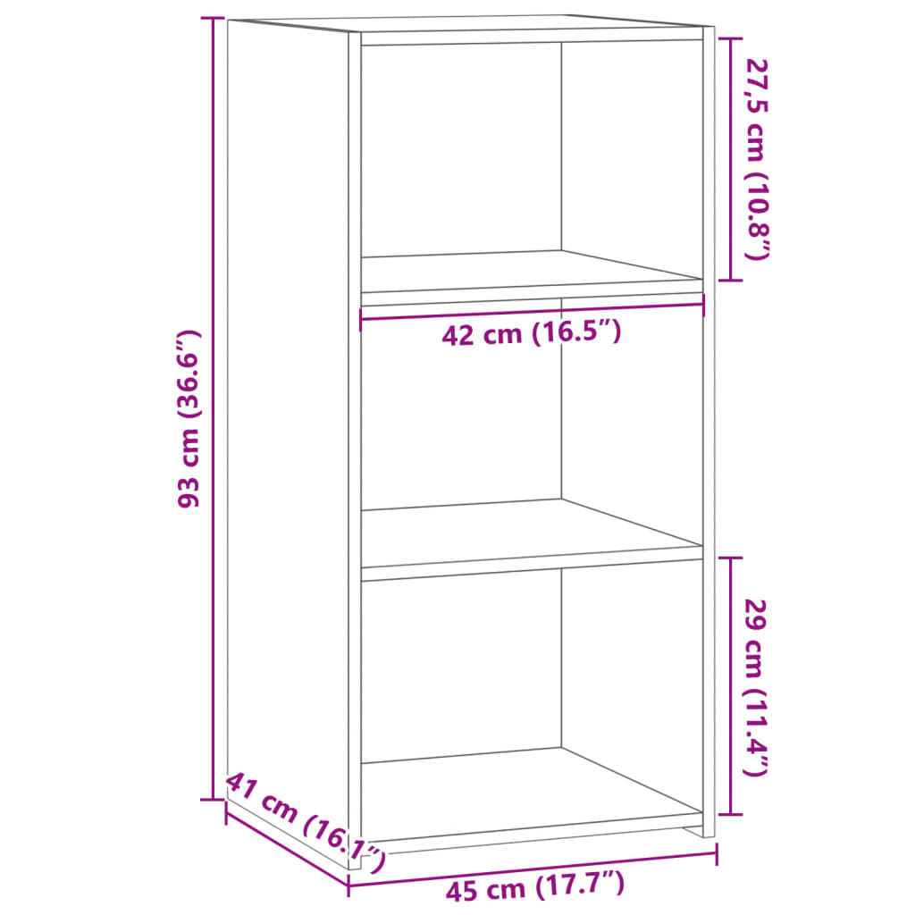 Image Buffet blanc 45x41x93 cm bois d'ingénierie | Xios Store SNC vidaXL Xios Store SNC