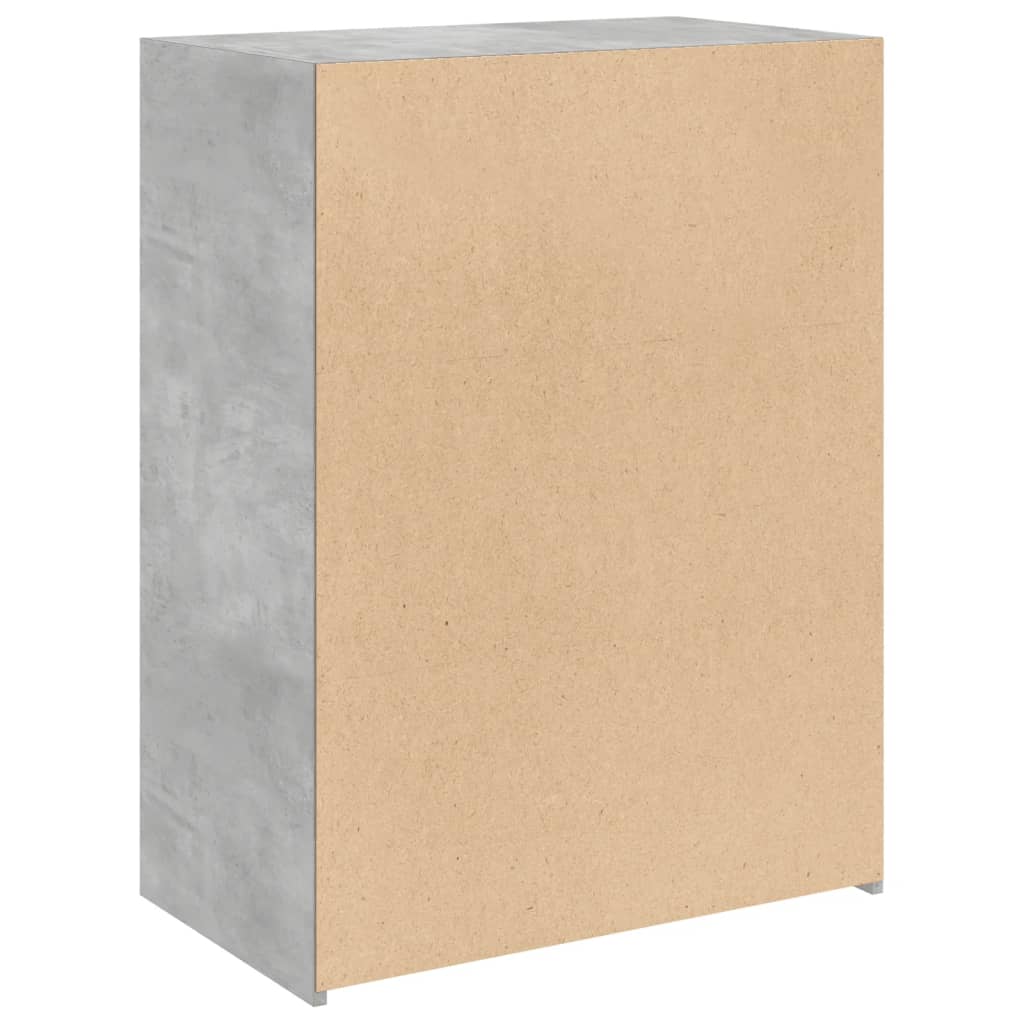 Image Buffet gris béton 70x41x93 cm bois d'ingénierie | Xios Store SNC vidaXL Xios Store SNC