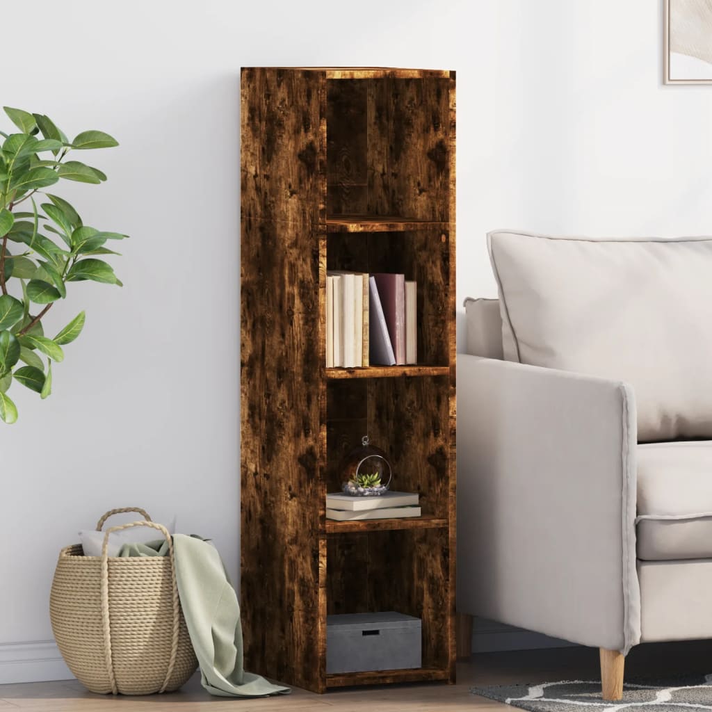 Buffet chêne fumé 30x41x124 cm bois d'ingénierie, Xios Store SNC