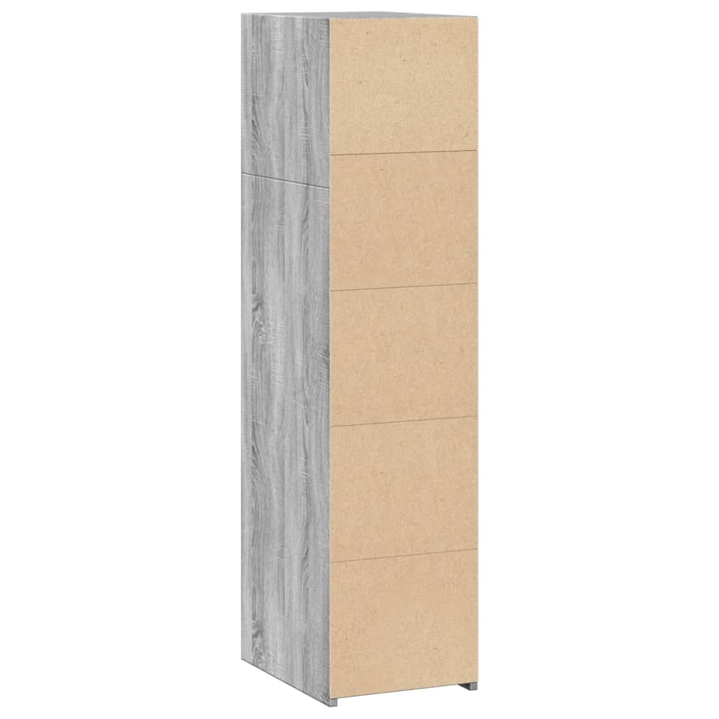 Buffet sonoma gris 30x41x124 cm bois d'ingénierie, Xios Store SNC