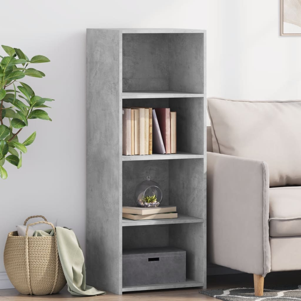 Image Buffet haut gris béton 45x41x124 cm bois d'ingénierie | Xios Store SNC vidaXL Xios Store SNC