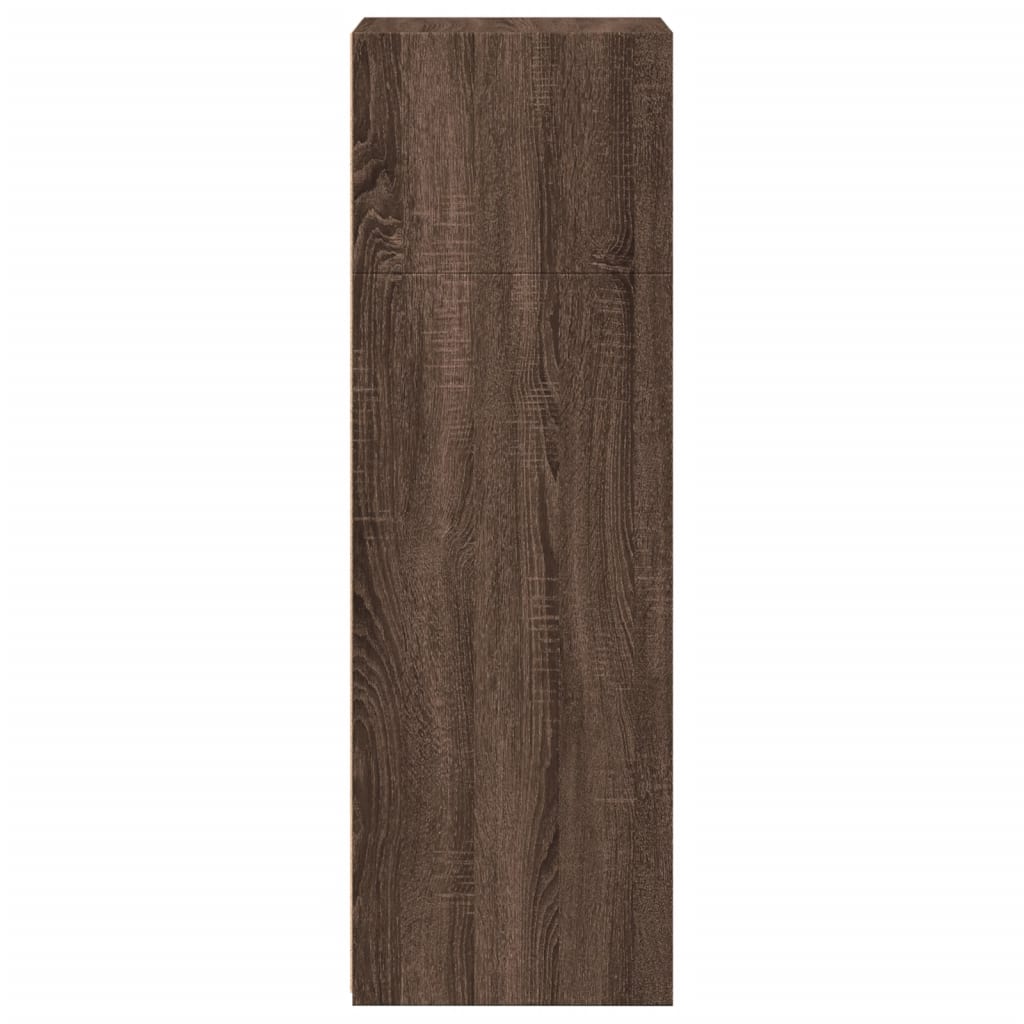 Image Buffet haut chêne marron 45x41x124 cm bois d'ingénierie | Xios Store SNC vidaXL Xios Store SNC