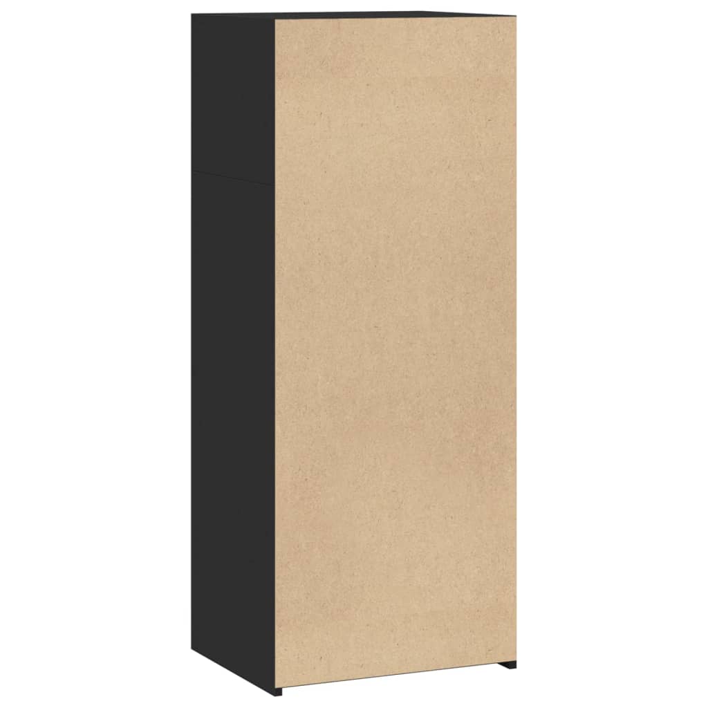 Image Buffet haut noir 50x41x124 cm bois d'ingénierie | Xios Store SNC vidaXL Xios Store SNC