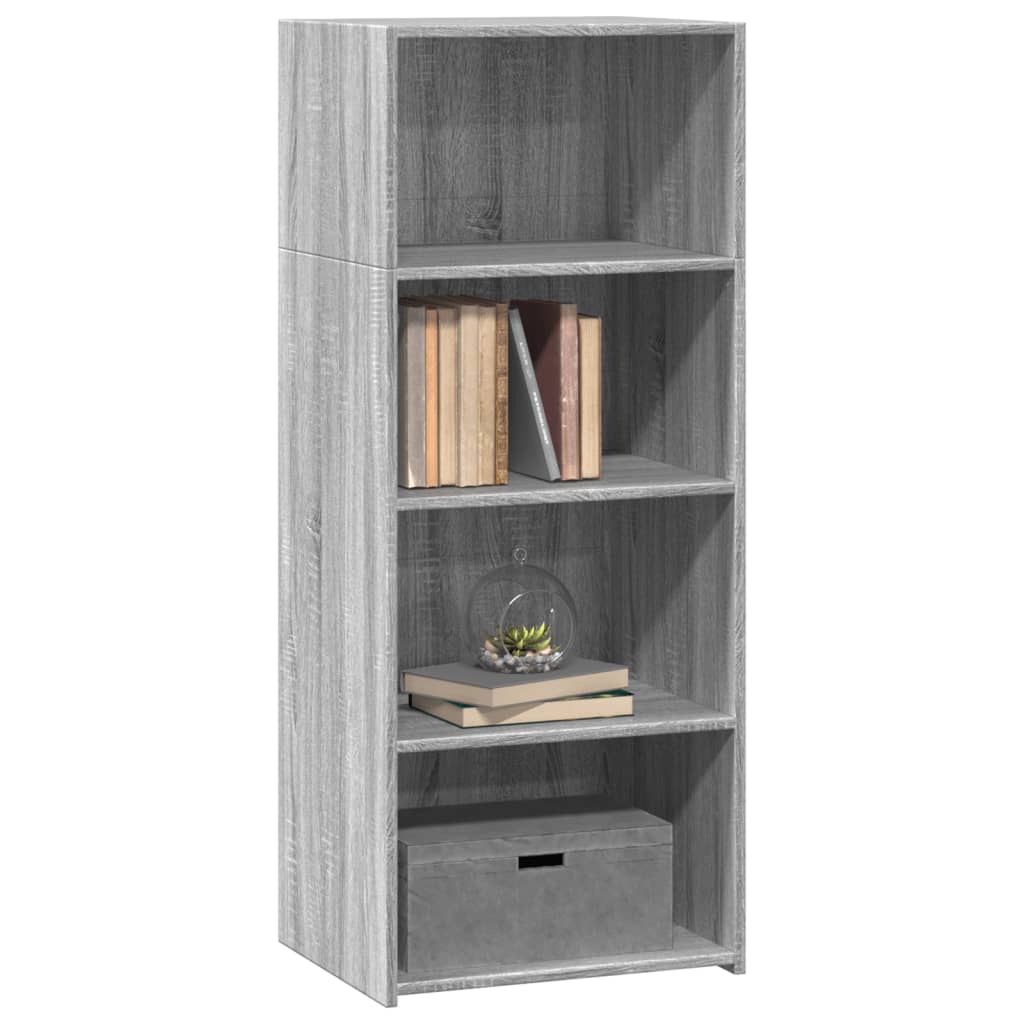 Image Buffet haut sonoma gris 50x41x124 cm bois d'ingénierie | Xios Store SNC vidaXL Xios Store SNC