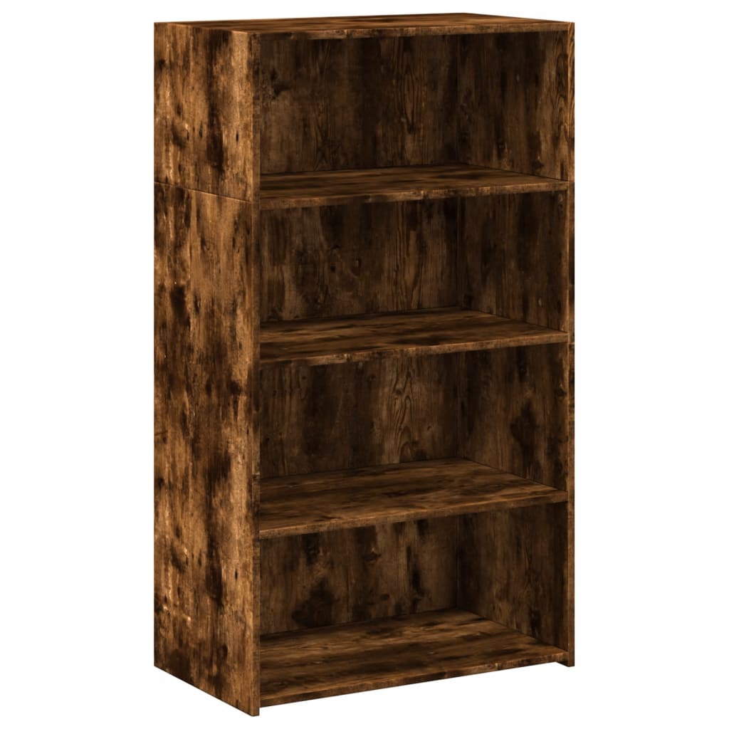 Image Buffet haut chêne fumé 70x41x124 cm bois d'ingénierie | Xios Store SNC vidaXL Xios Store SNC