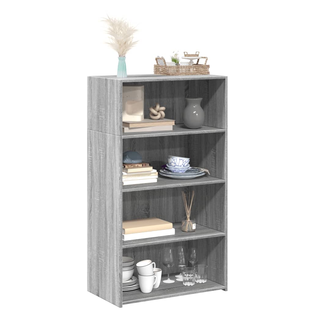 Image Buffet haut sonoma gris 70x41x124 cm bois d'ingénierie | Xios Store SNC vidaXL Xios Store SNC