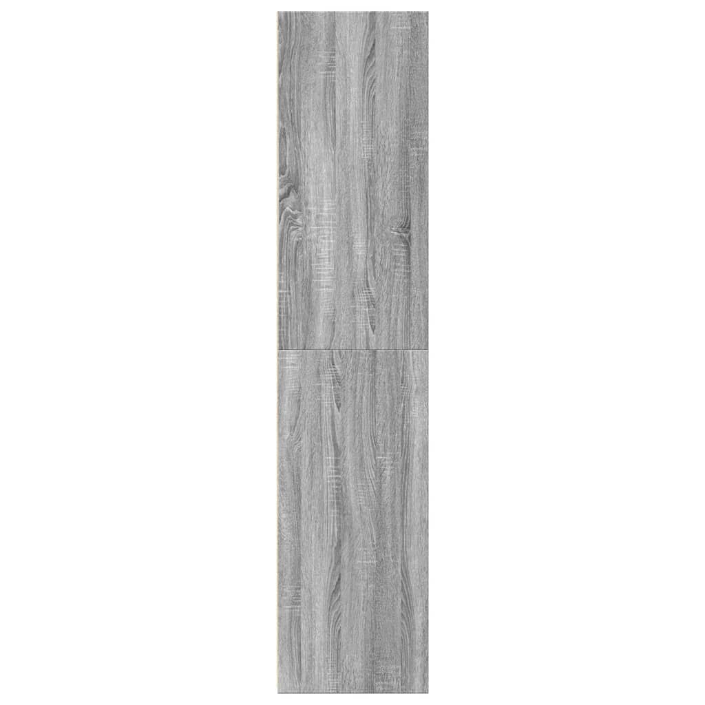 Buffet haut sonoma gris 30x41x185 cm bois d'ingénierie, Xios Store SNC