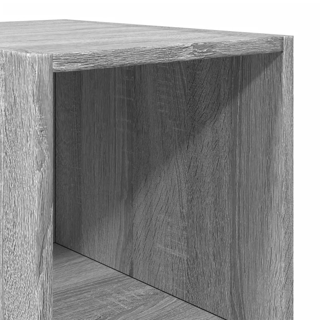 Buffet haut sonoma gris 30x41x185 cm bois d'ingénierie, Xios Store SNC