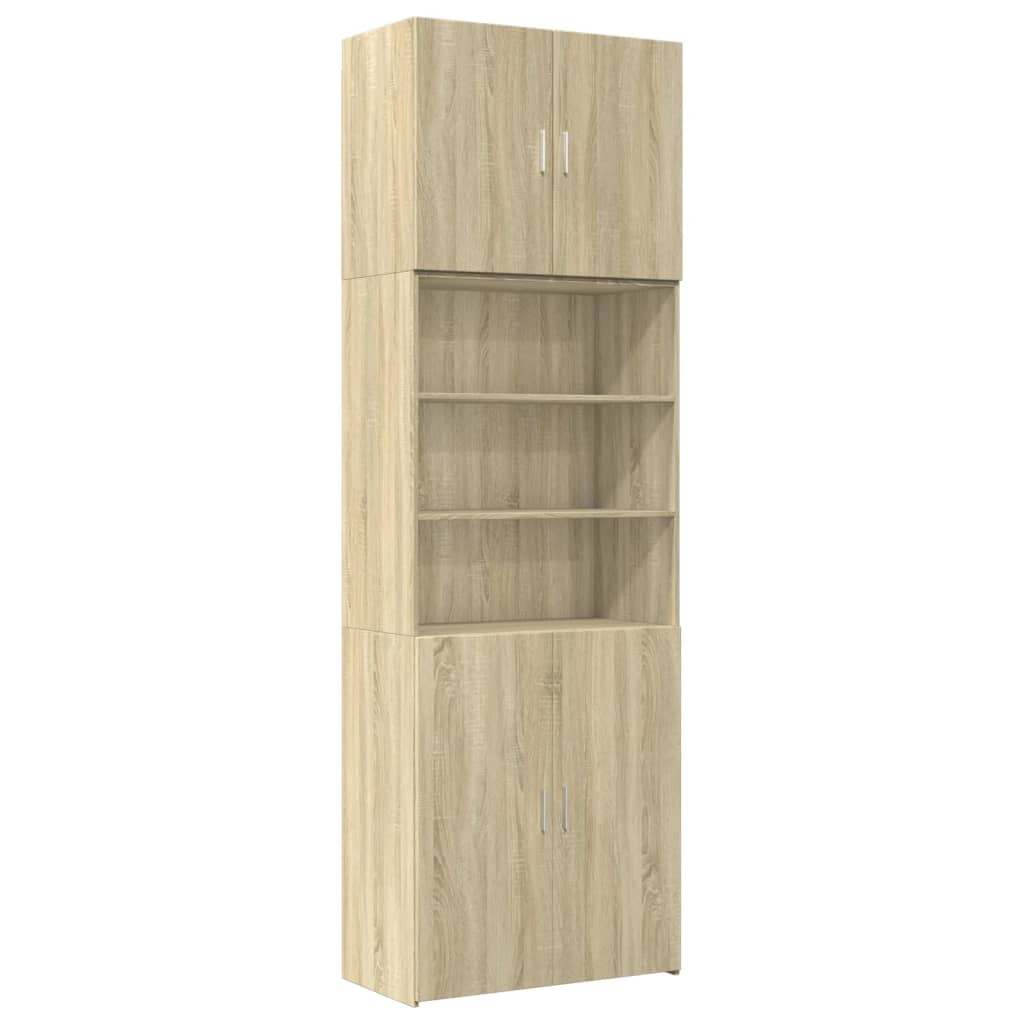 Image Buffet haut chêne sonoma 80x42,5x249 cm bois d'ingénierie | Xios Store SNC vidaXL Xios Store SNC