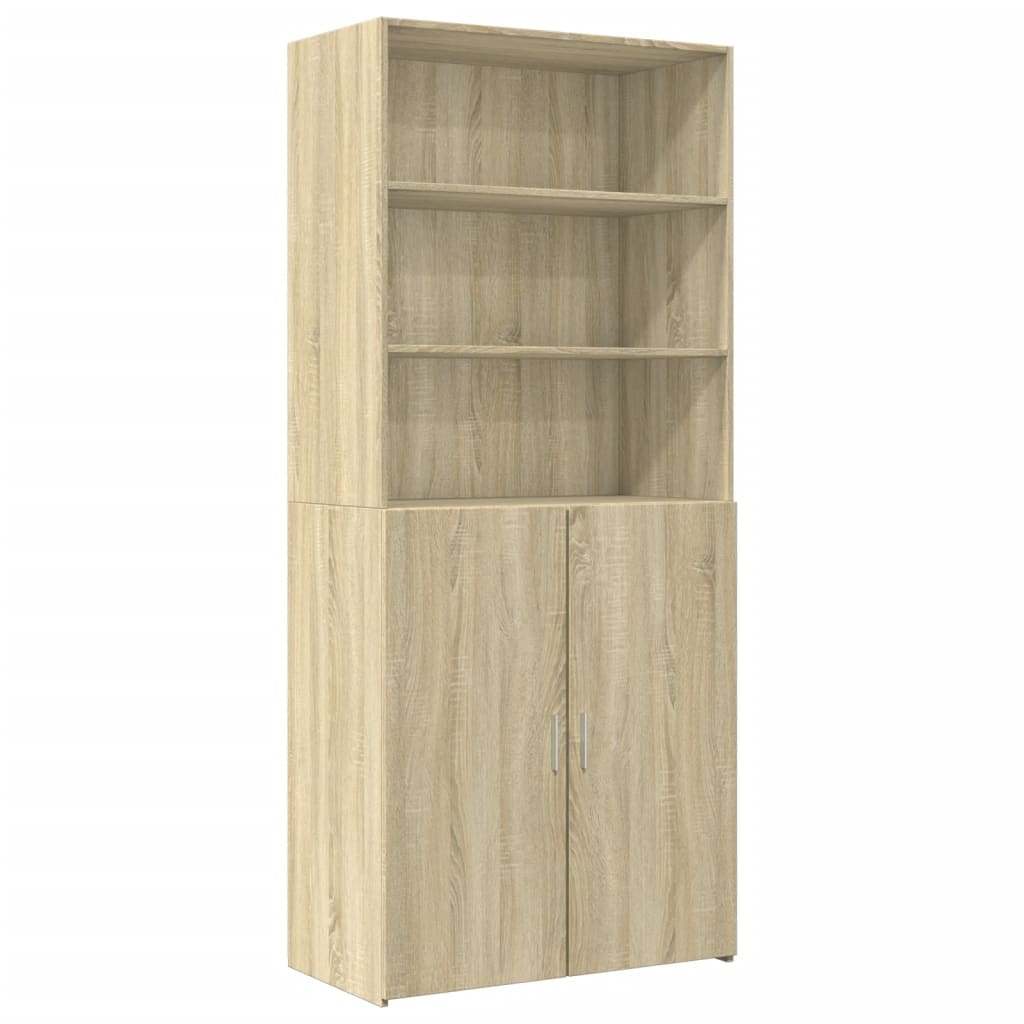 Image Buffet haut chêne sonoma 80x42,5x249 cm bois d'ingénierie | Xios Store SNC vidaXL Xios Store SNC