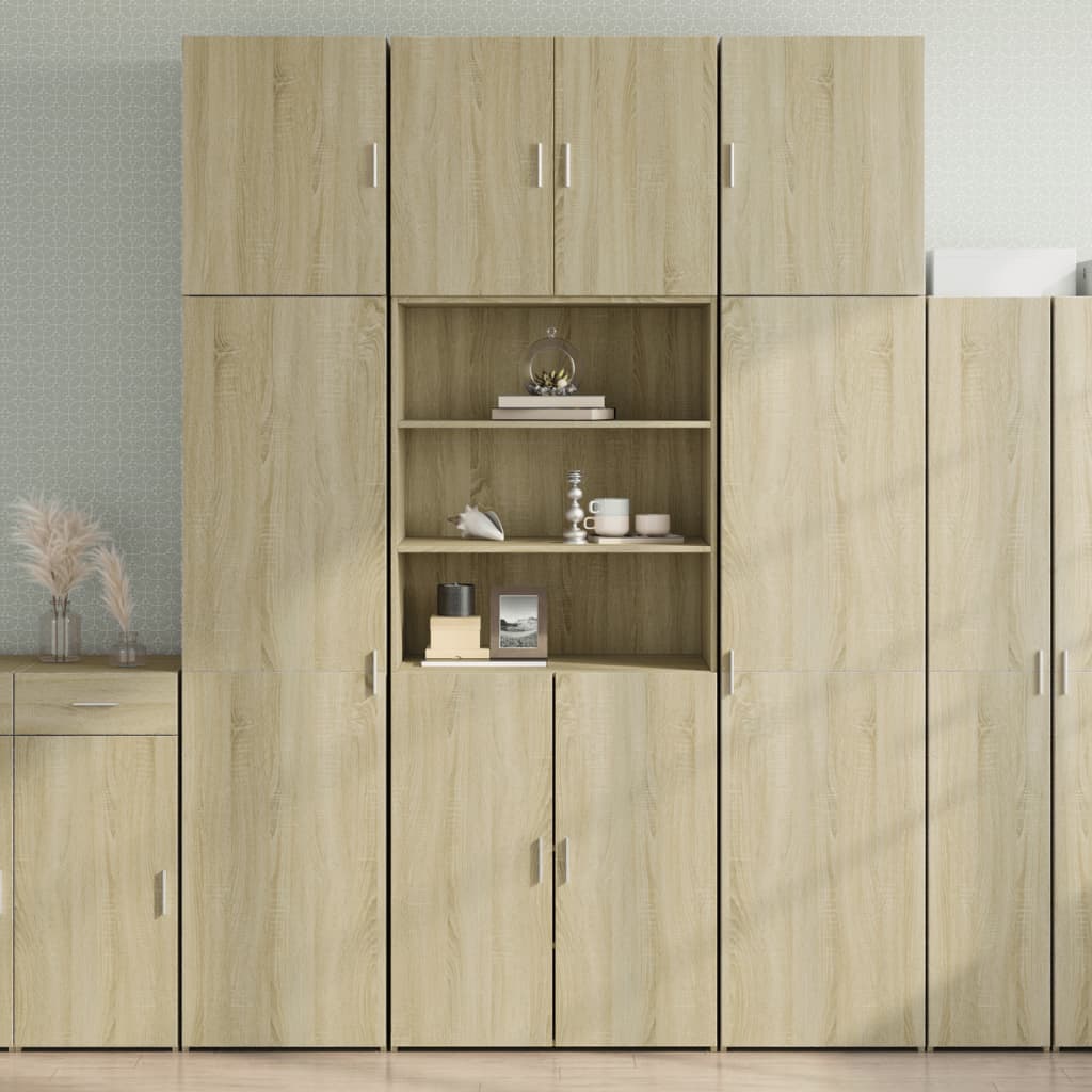 Image Buffet haut chêne sonoma 80x42,5x249 cm bois d'ingénierie | Xios Store SNC vidaXL Xios Store SNC