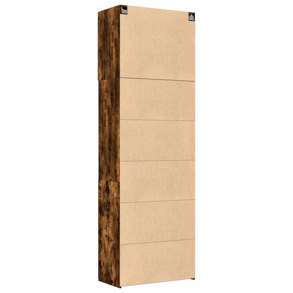 Image Buffet haut chêne fumé 80x42,5x249 cm bois d'ingénierie | Xios Store SNC vidaXL Xios Store SNC