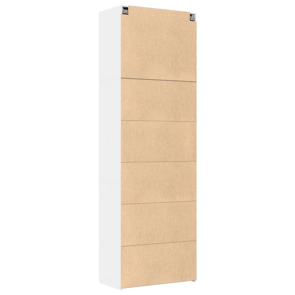 Image Buffet haut blanc 80x42,5x249 cm bois d'ingénierie | Xios Store SNC vidaXL Xios Store SNC