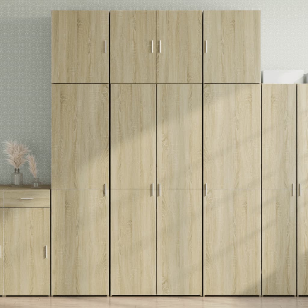 Image Buffet haut chêne sonoma 80x42,5x249 cm bois d'ingénierie | Xios Store SNC vidaXL Xios Store SNC