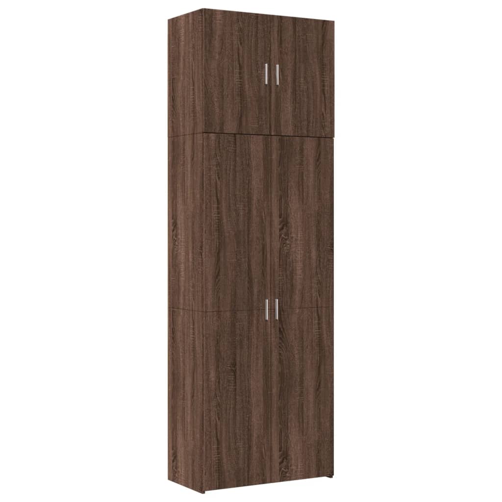 Image Buffet haut chêne marron 80x42,5x249 cm bois d'ingénierie | Xios Store SNC vidaXL Xios Store SNC