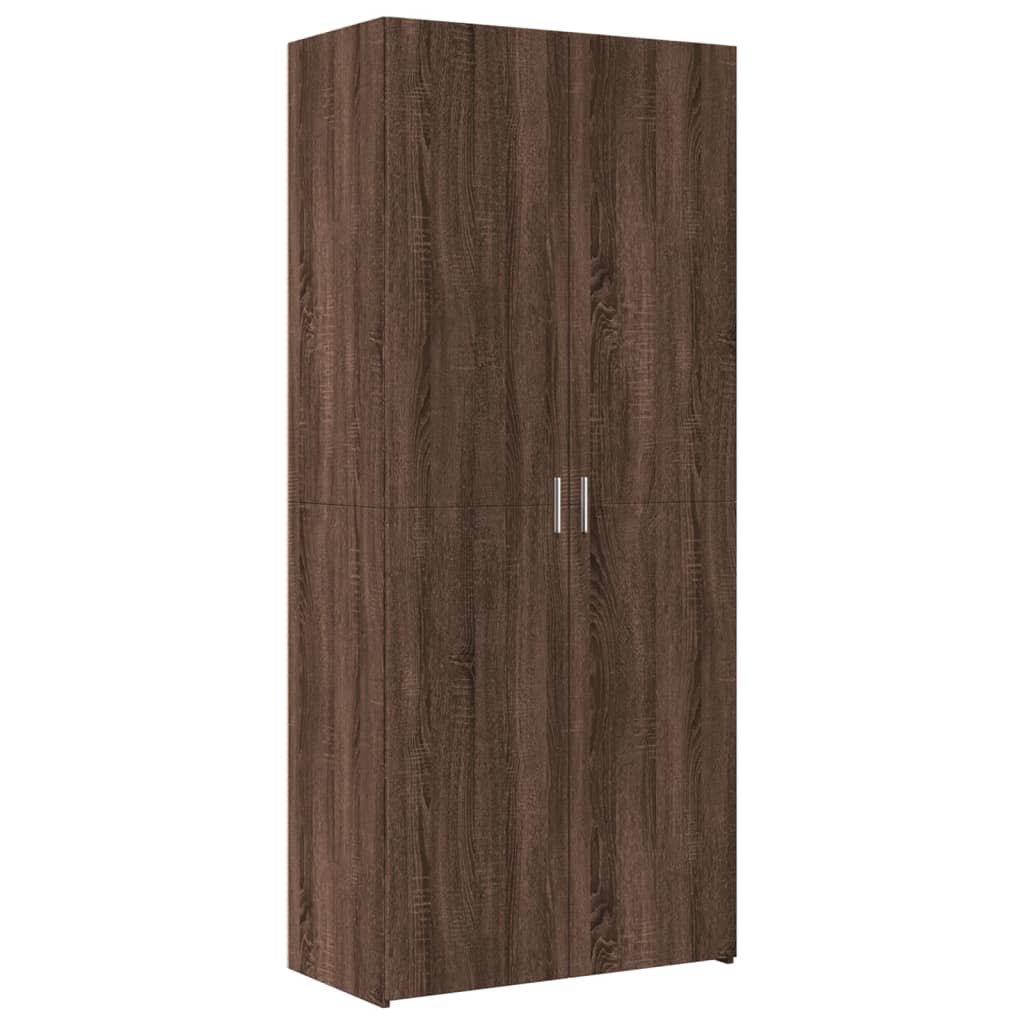 Image Buffet haut chêne marron 80x42,5x249 cm bois d'ingénierie | Xios Store SNC vidaXL Xios Store SNC