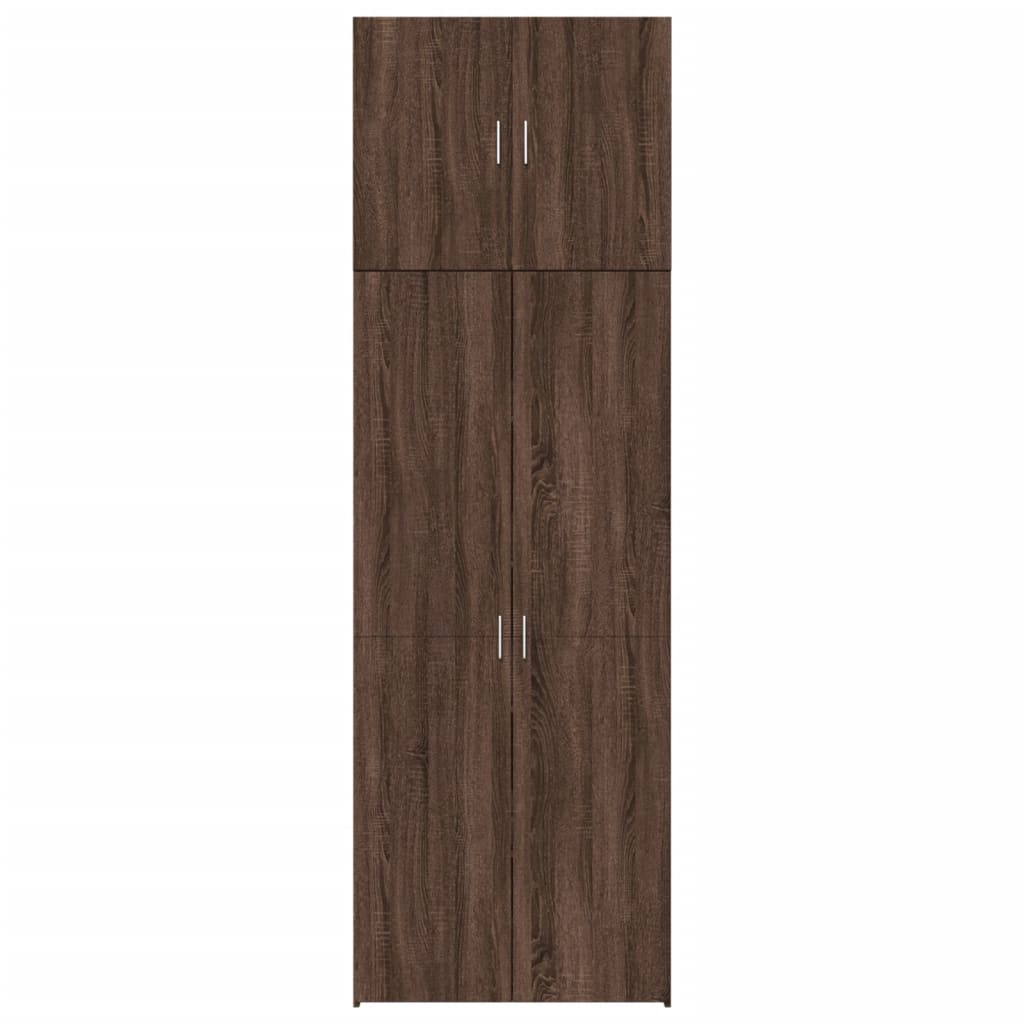 Image Buffet haut chêne marron 80x42,5x249 cm bois d'ingénierie | Xios Store SNC vidaXL Xios Store SNC