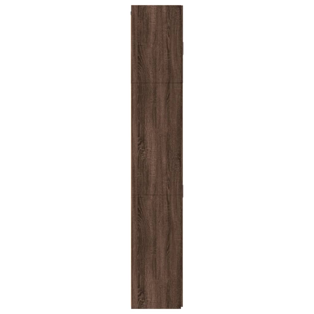 Image Buffet haut chêne marron 80x42,5x249 cm bois d'ingénierie | Xios Store SNC vidaXL Xios Store SNC