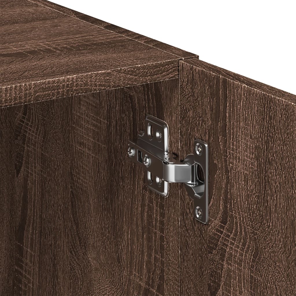 Image Buffet haut chêne marron 80x42,5x249 cm bois d'ingénierie | Xios Store SNC vidaXL Xios Store SNC