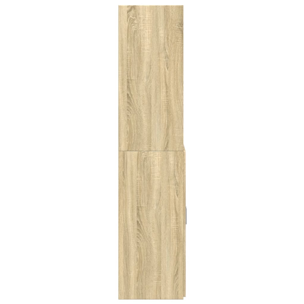 Image Buffet haut chêne sonoma 70x42,5x185 cm bois d'ingénierie | Xios Store SNC vidaXL Xios Store SNC