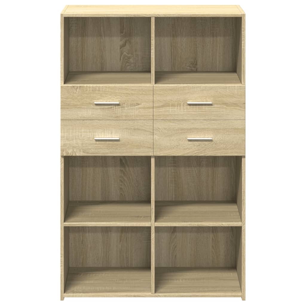 Image Buffet haut chêne sonoma 80x42,5x124 cm bois d'ingénierie | Xios Store SNC vidaXL Xios Store SNC