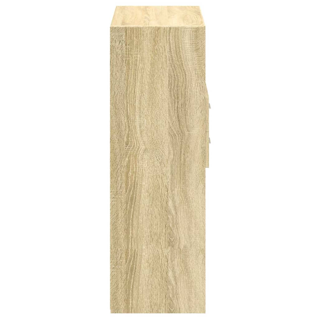 Image Buffet haut chêne sonoma 80x42,5x124 cm bois d'ingénierie | Xios Store SNC vidaXL Xios Store SNC