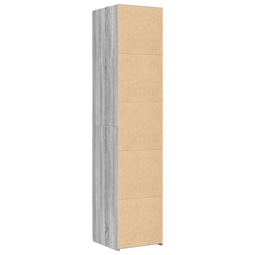 Image Buffet haut sonoma gris 40x42,5x185 cm bois d'ingénierie | Xios Store SNC vidaXL Xios Store SNC