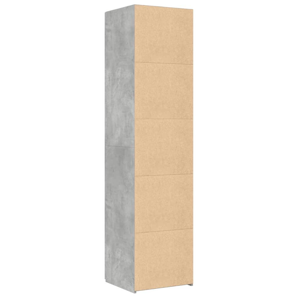 Image Buffet haut gris béton 45x42,5x185 cm bois d'ingénierie | Xios Store SNC vidaXL Xios Store SNC