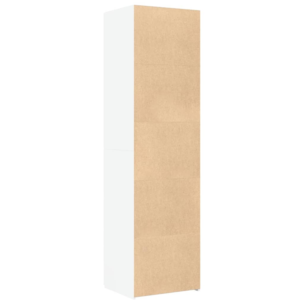 Image Buffet haut blanc 50x42,5x185 cm bois d'ingénierie | Xios Store SNC vidaXL Xios Store SNC